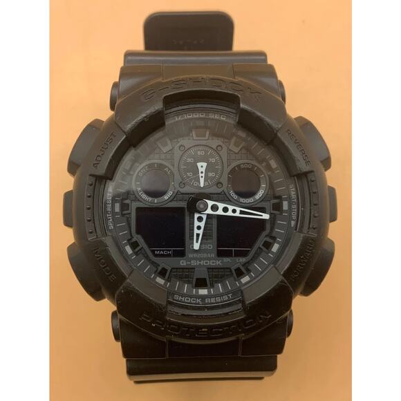 Casio G-Shock Men's Black GA100-1A1 Fashion Timepeice Sports Watch - Picture 1 of 12